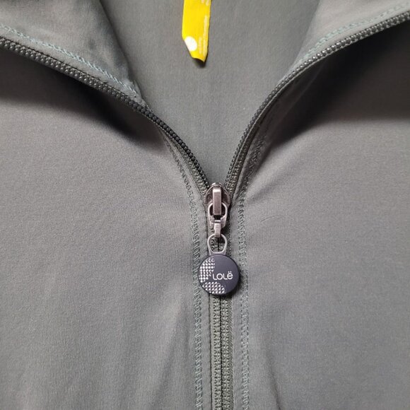 Lole Athletic Jacket Full Zip Womens XL Green Zipper Pocket Long Sleeve Active - Picture 4 of 10
